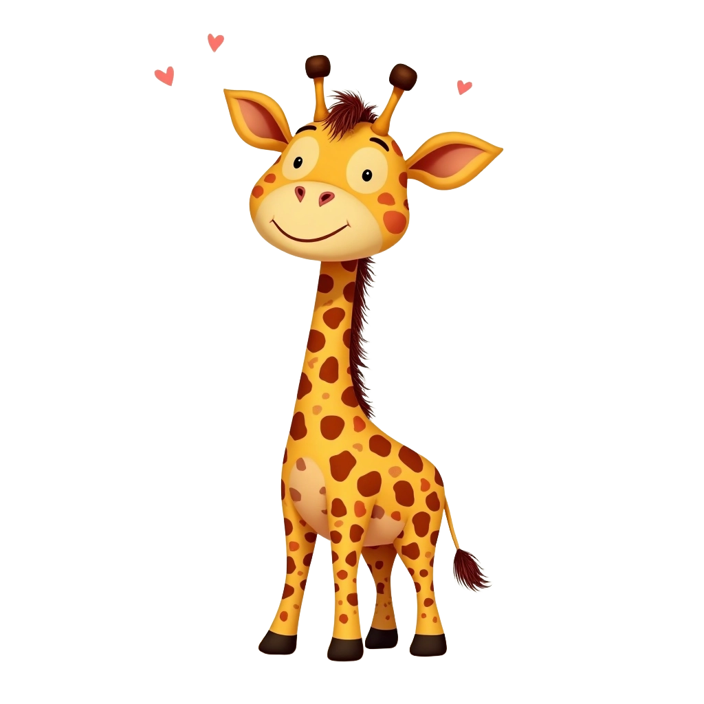 Cute Cartoon Giraffe